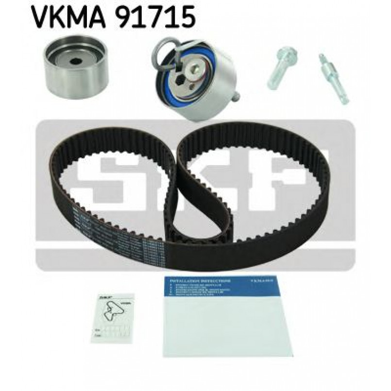 VKMA 91715 SKF Комплект (ремінь+ролики)